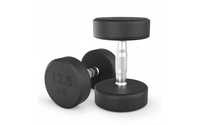 Гантель UNIX Fit PRO круглая обрезиненная 12,5 кг, 2 шт. Гантель UNIX Fit PRO круглая обрезиненная 12,5 кг, 2 шт.